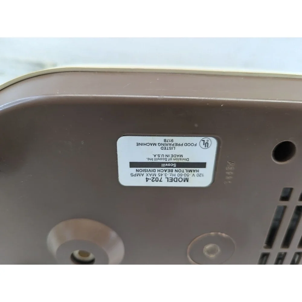 Hamilton Beach‎ Scovill Dual Speed Food Processor-WORKING motor base Model 702-4